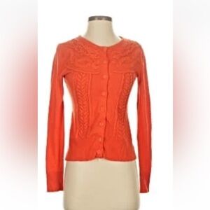 Tabitha V-Neck Sweater in Vibrant Orange